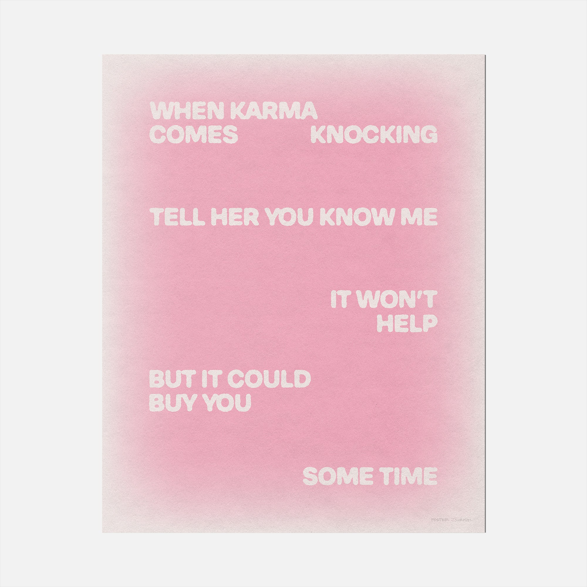 KNOCKING PRINT
