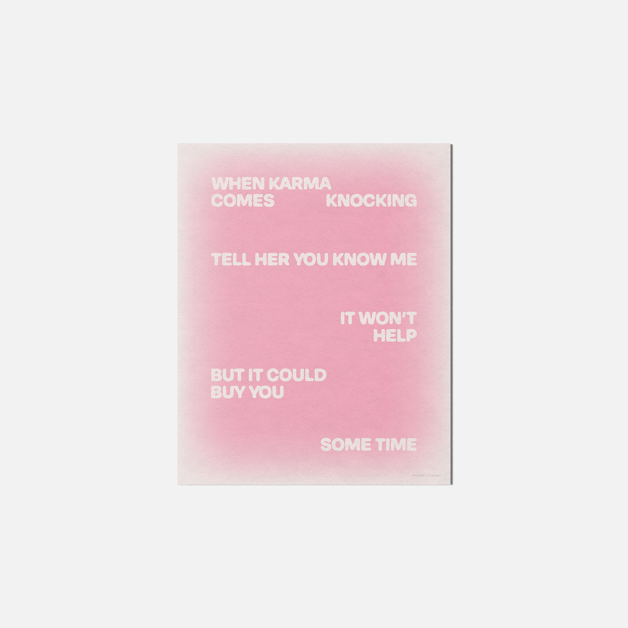 KNOCKING PRINT