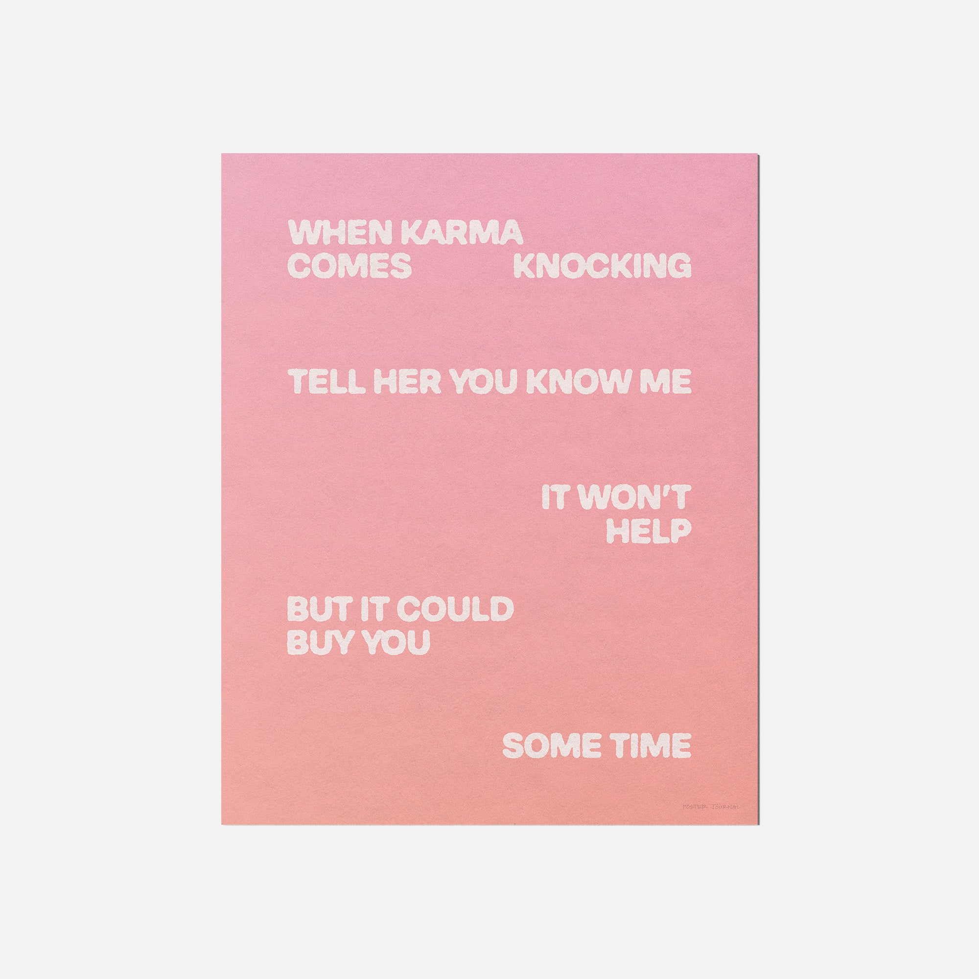 KNOCKING PRINT