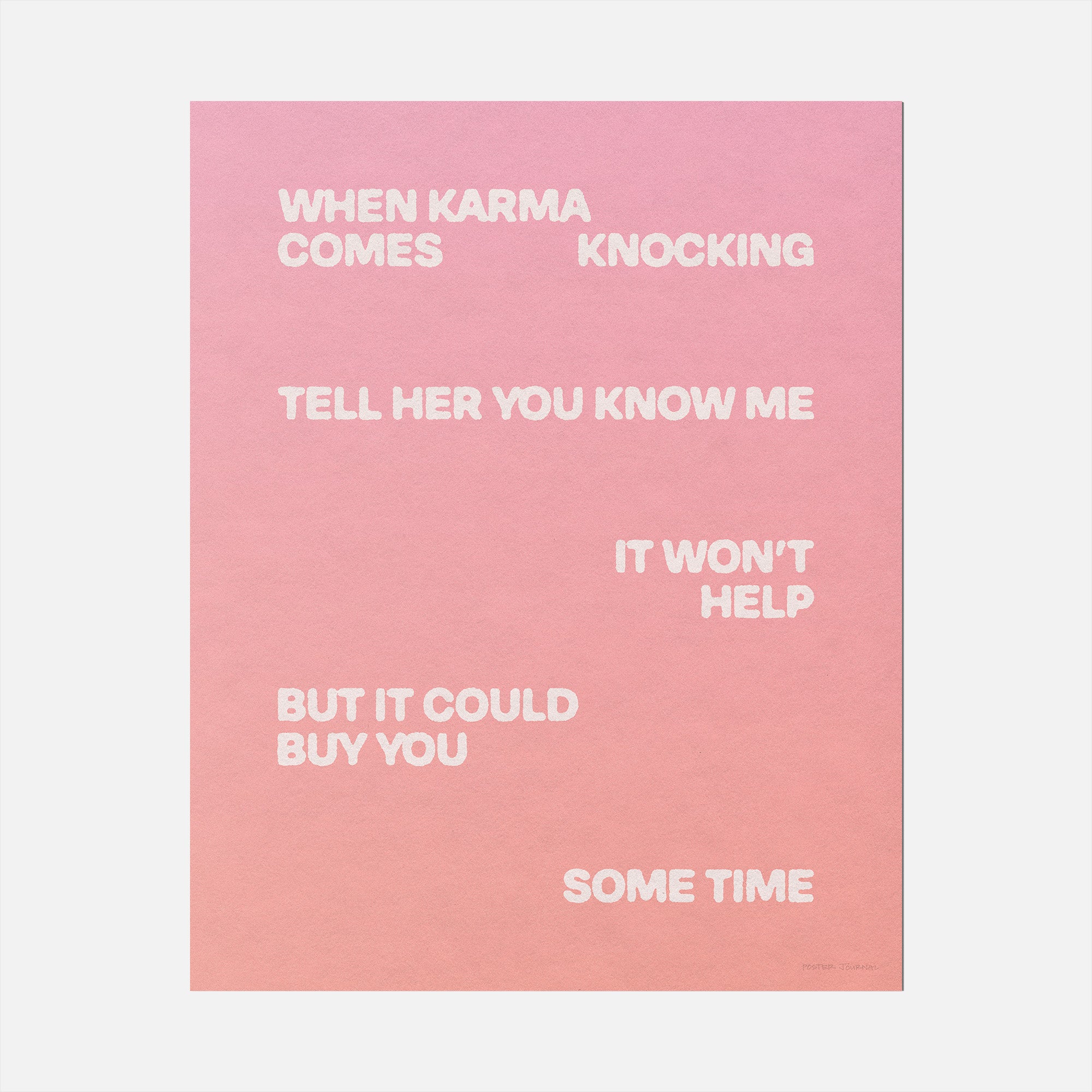 KNOCKING PRINT