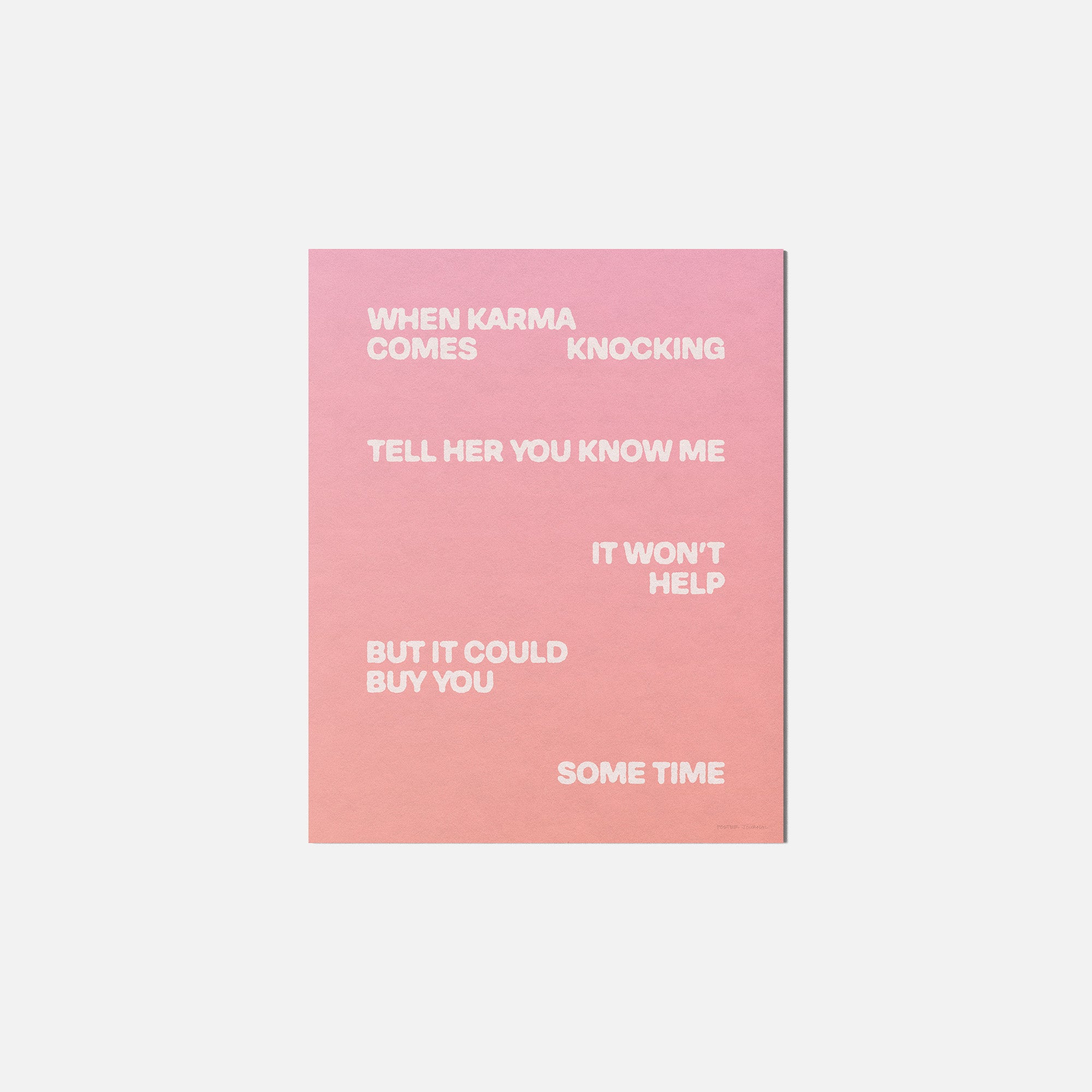 KNOCKING PRINT