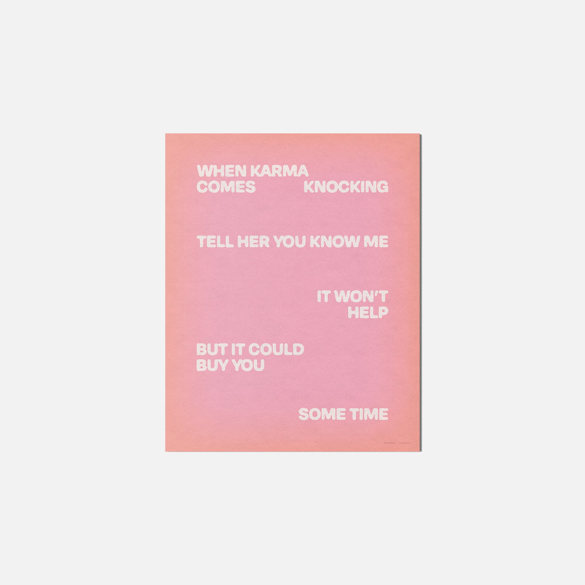 KNOCKING PRINT