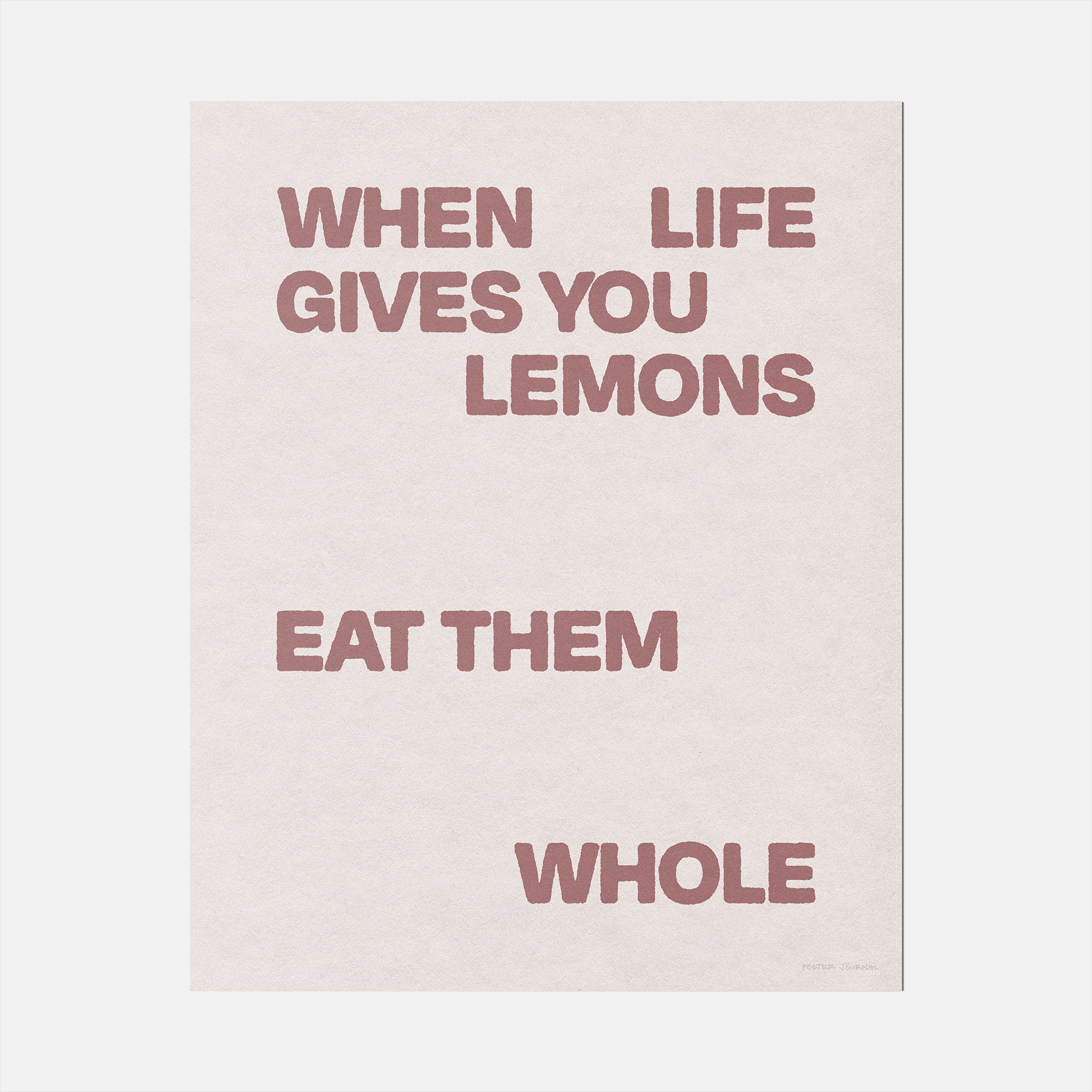 LEMONS PRINT