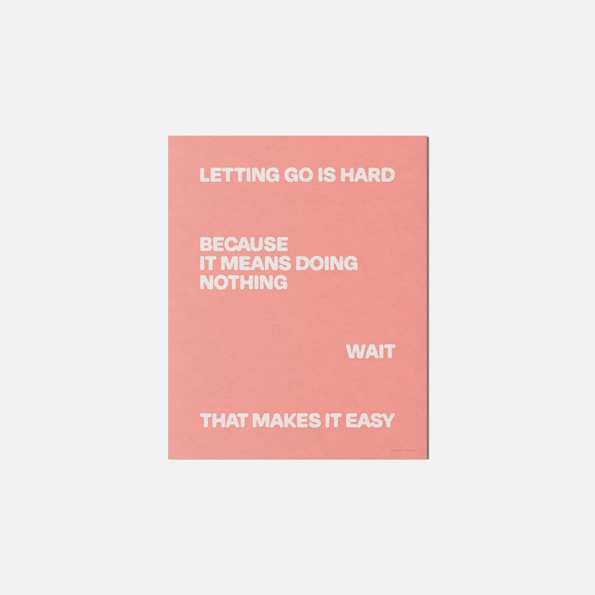 LETTING PRINT