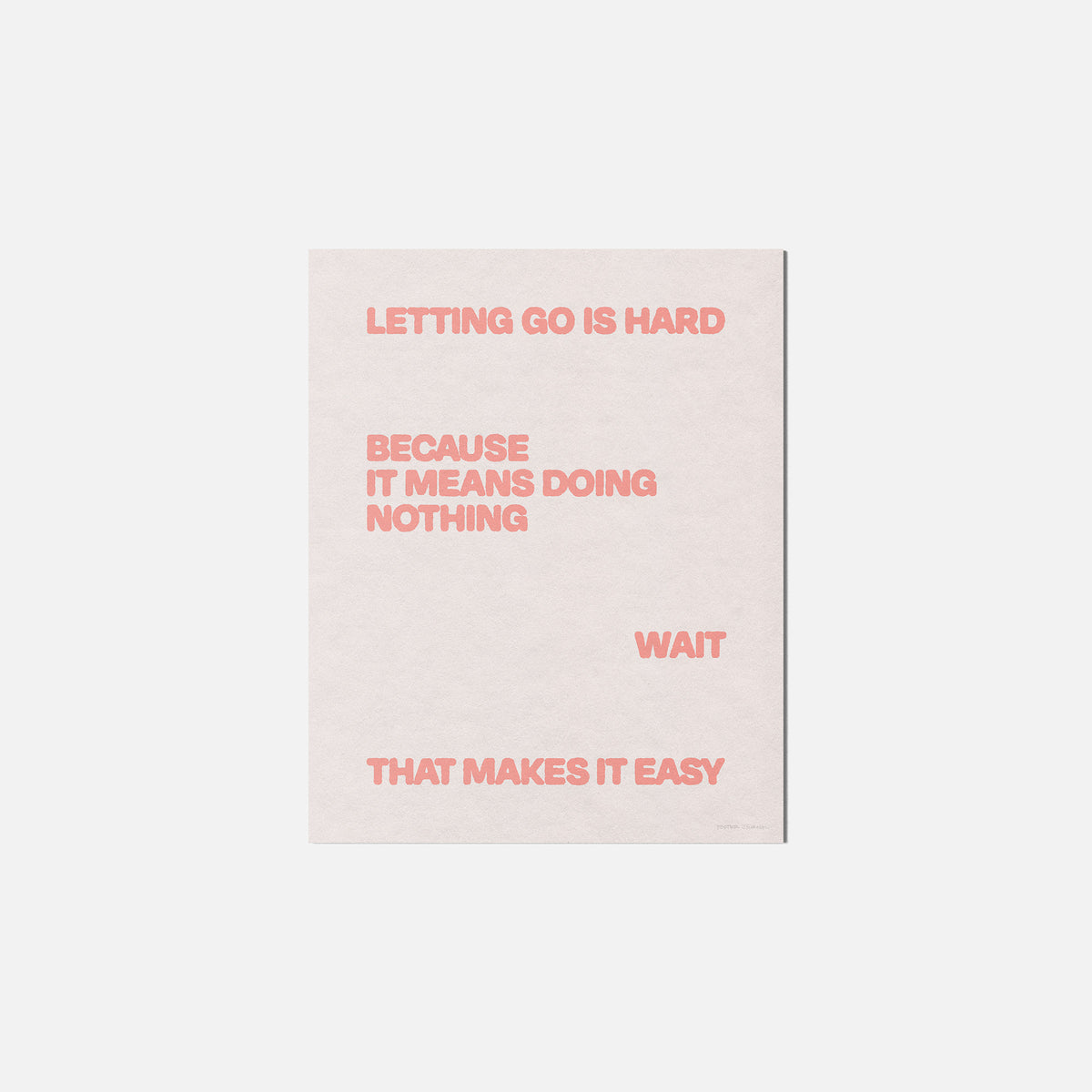 LETTING PRINT
