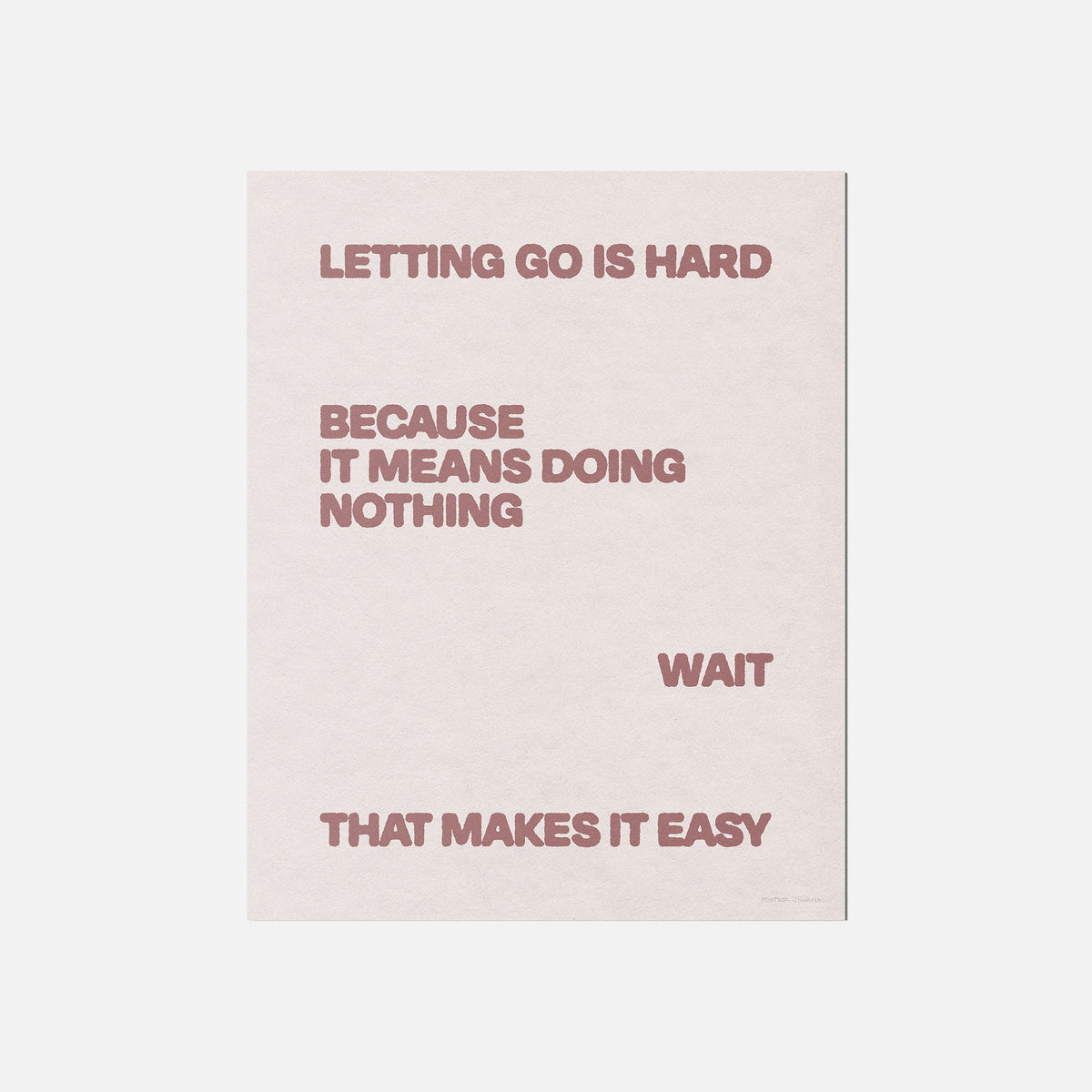 LETTING PRINT