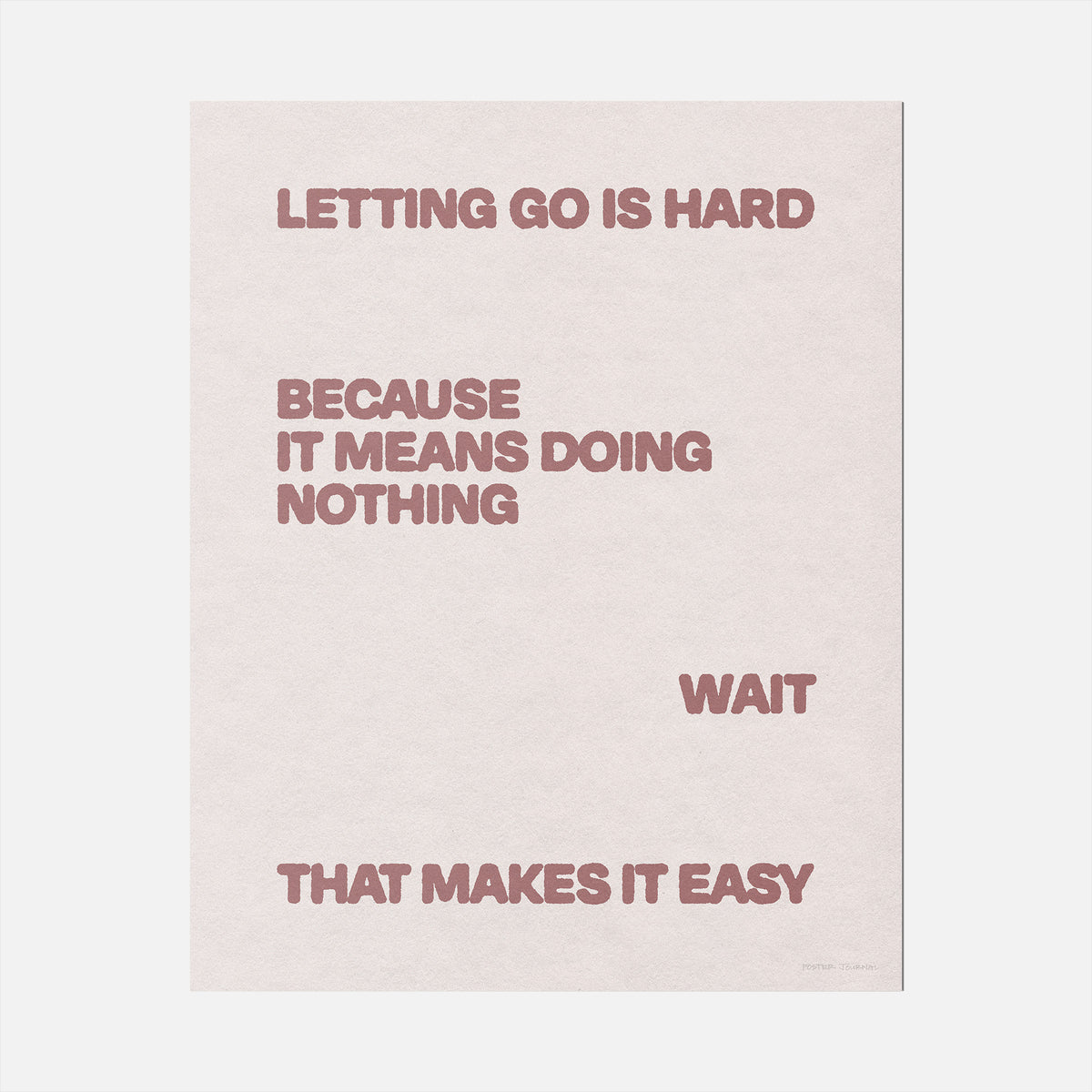 LETTING PRINT