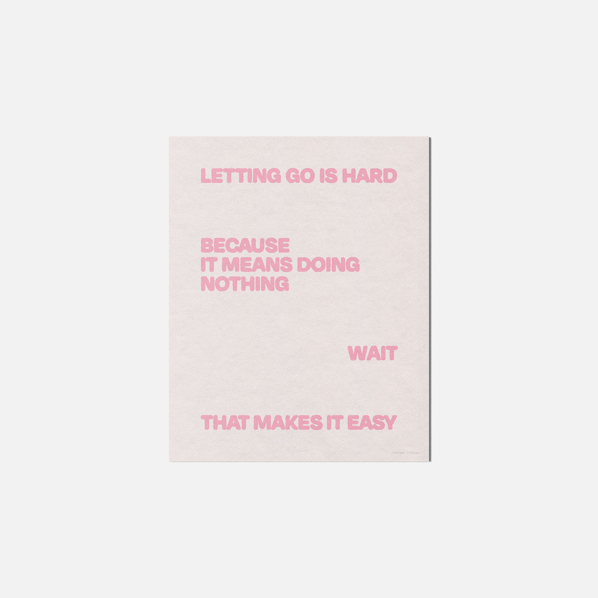 LETTING PRINT