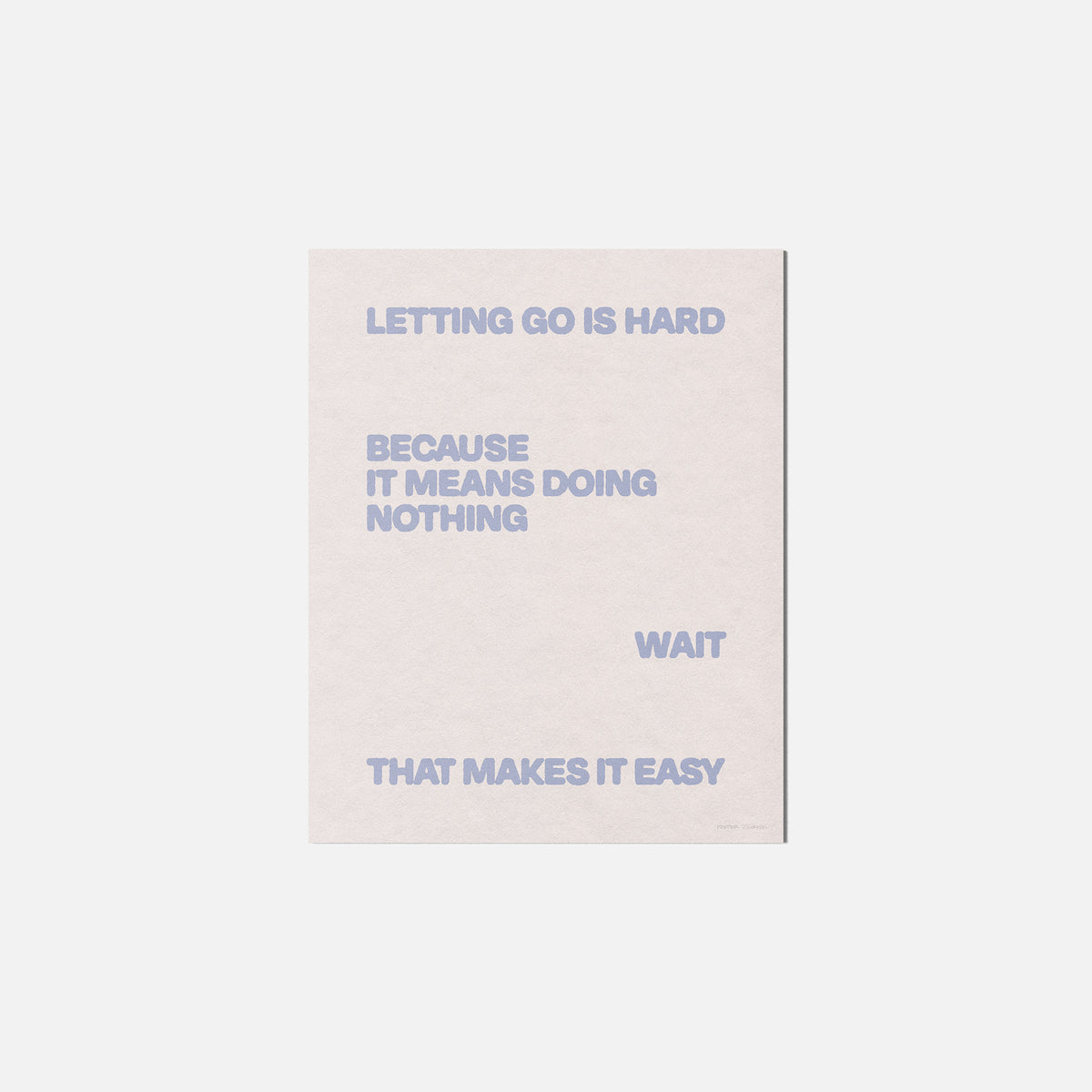 LETTING PRINT