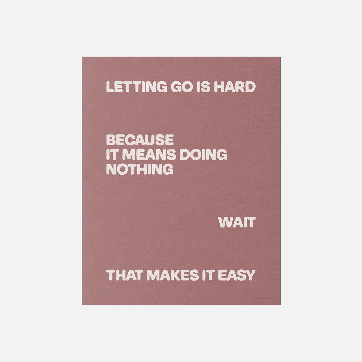 LETTING PRINT