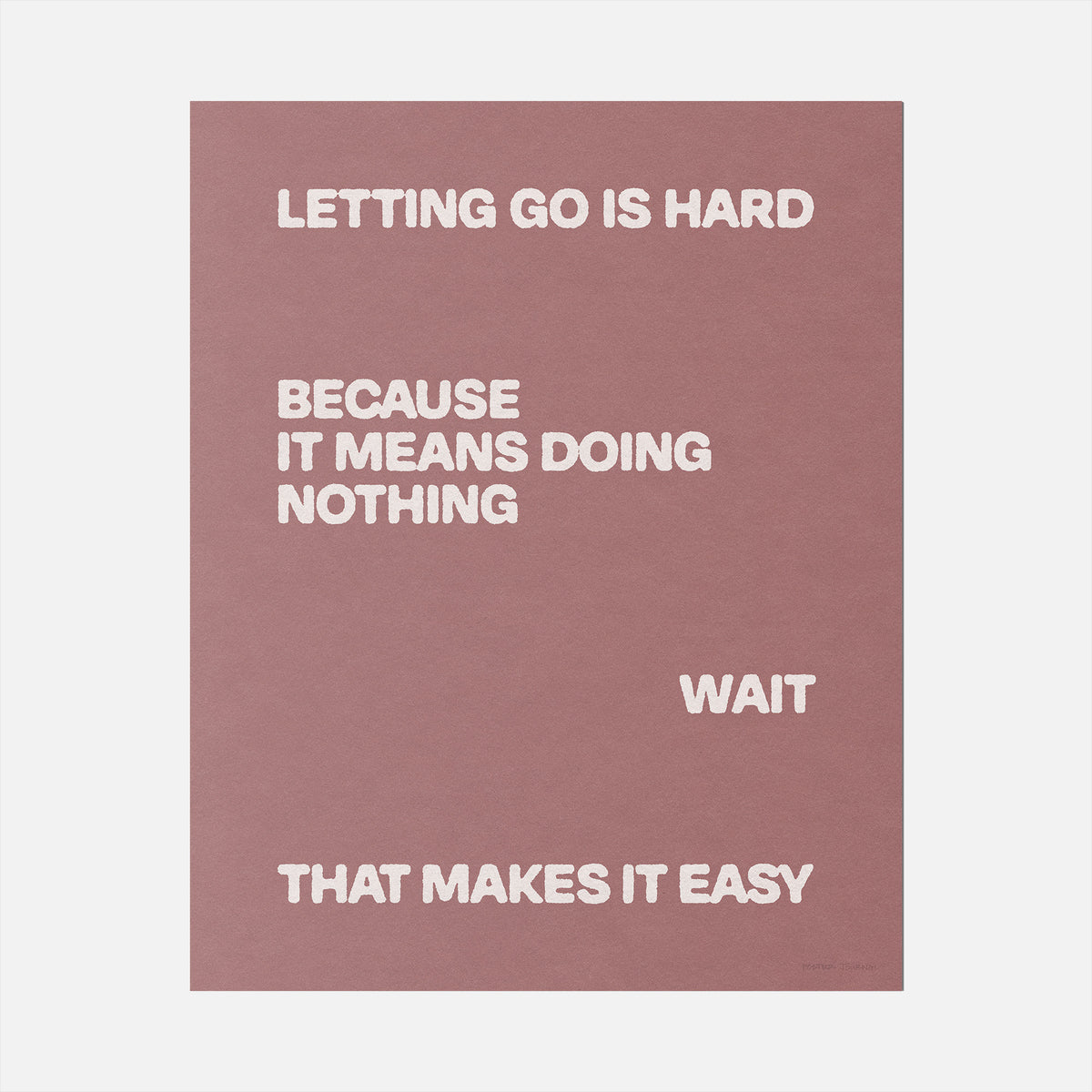 LETTING PRINT