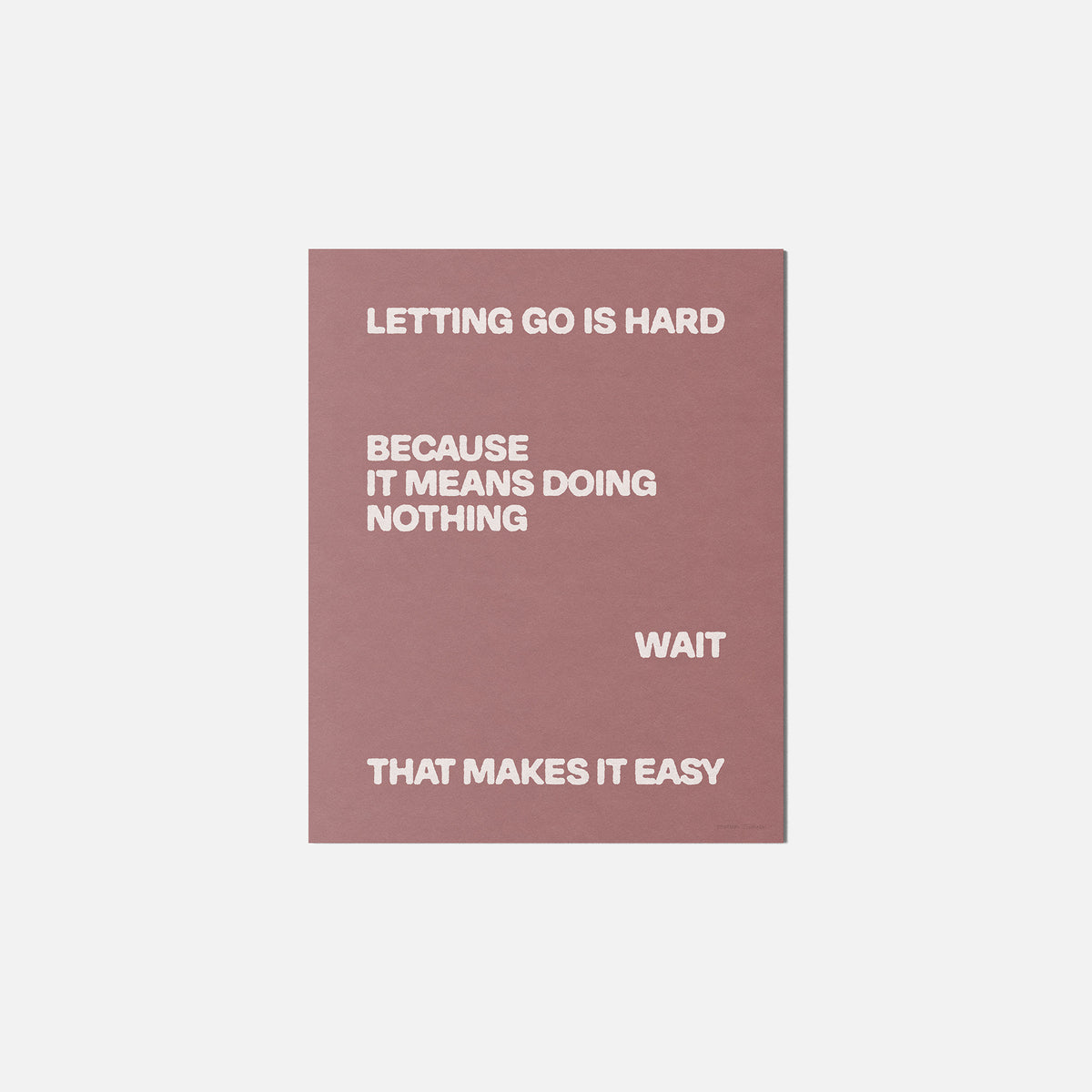 LETTING PRINT