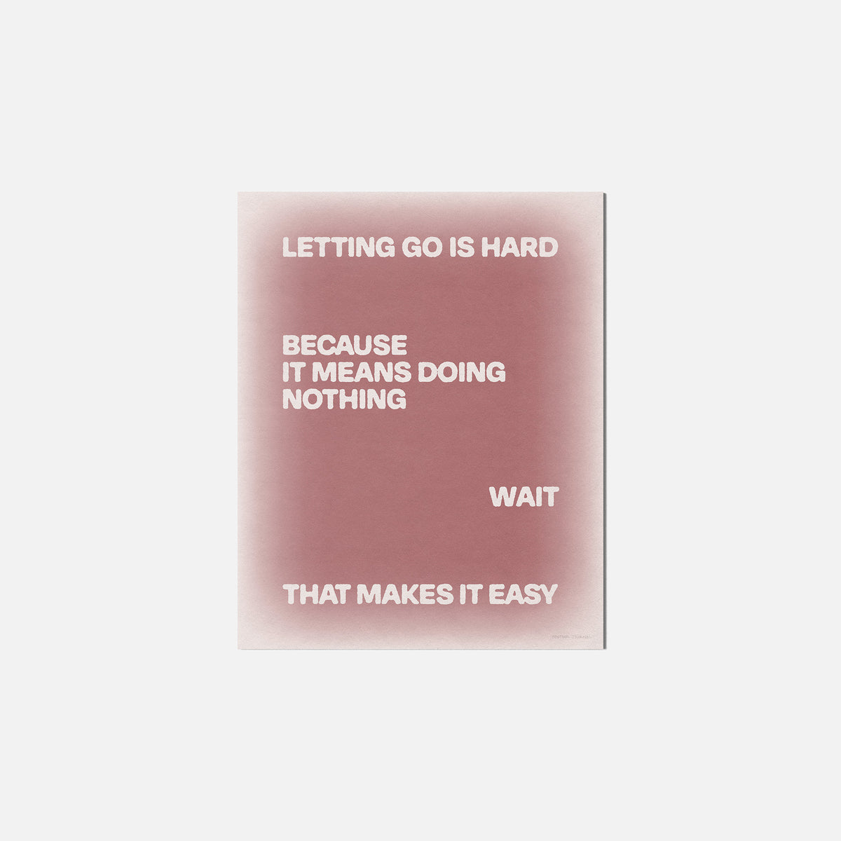 LETTING PRINT
