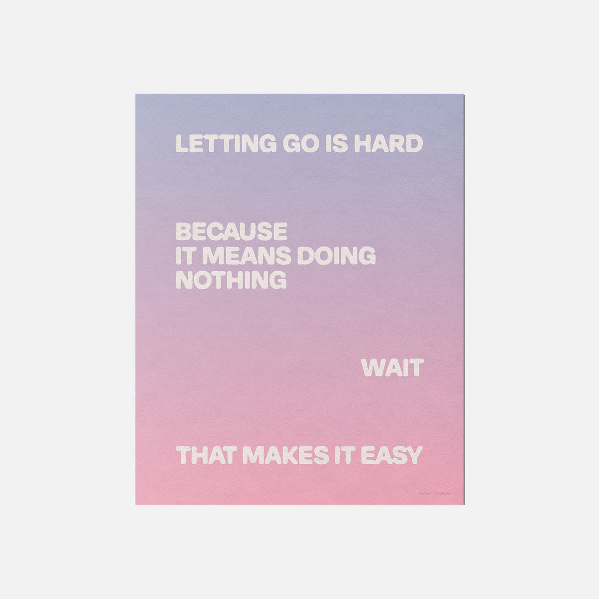 LETTING PRINT