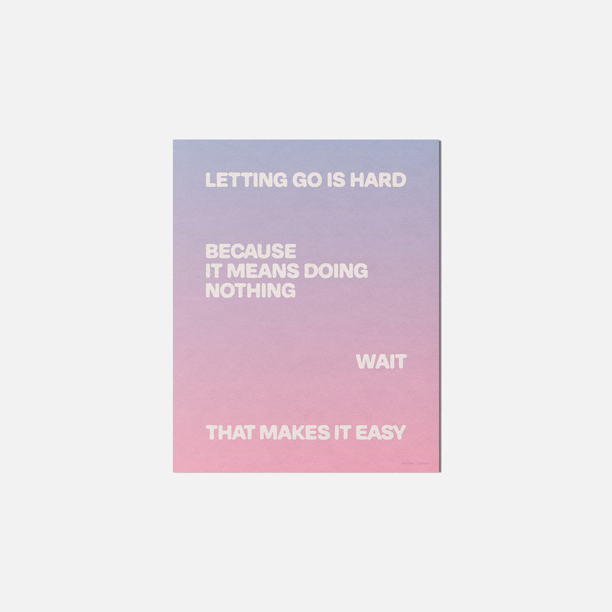 LETTING PRINT