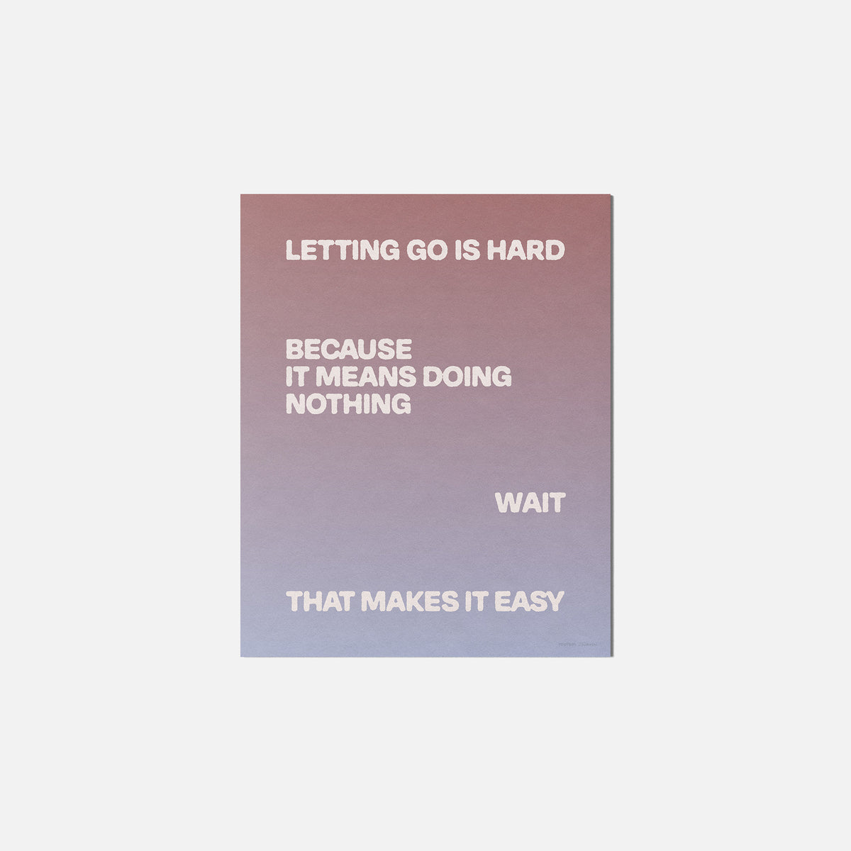 LETTING PRINT