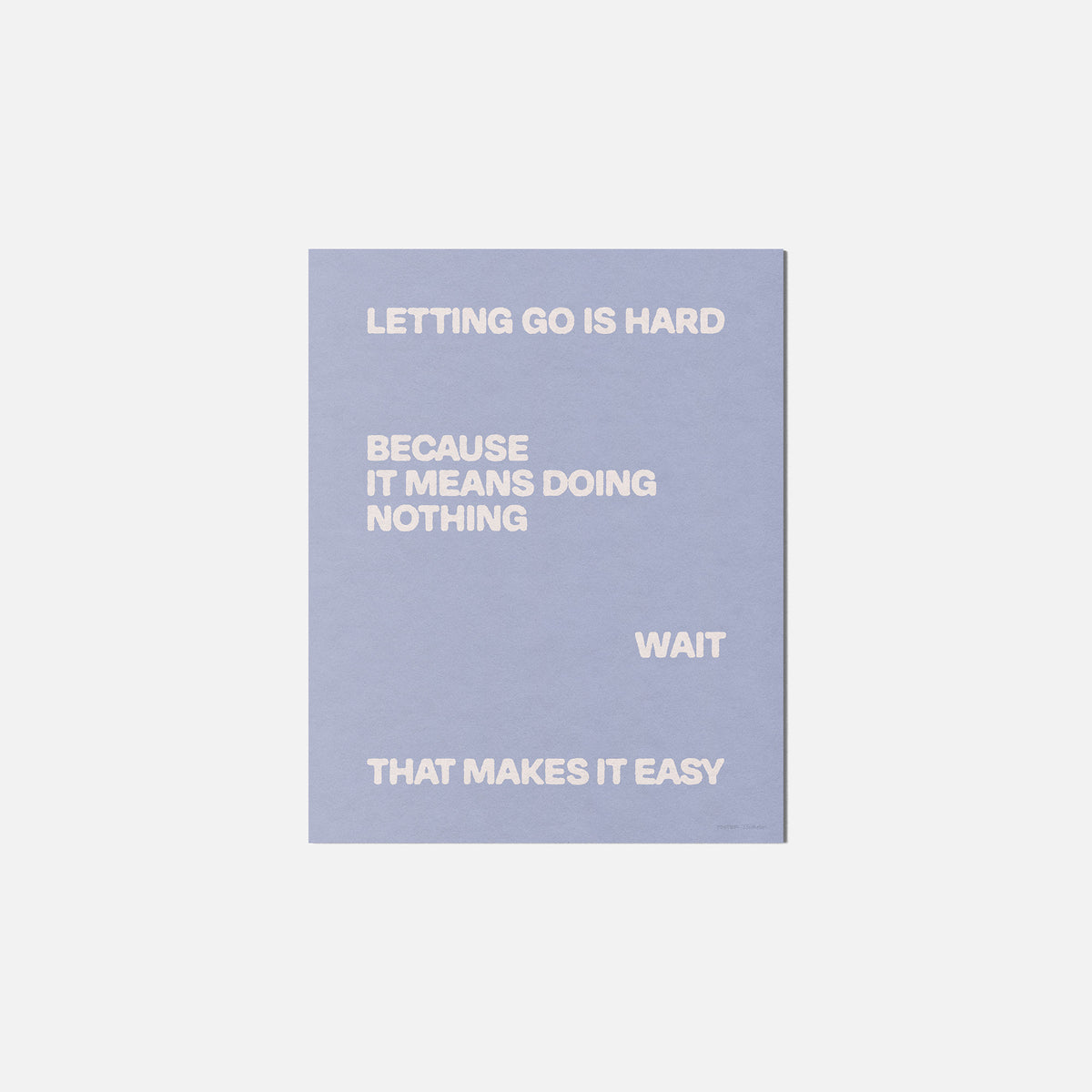LETTING PRINT