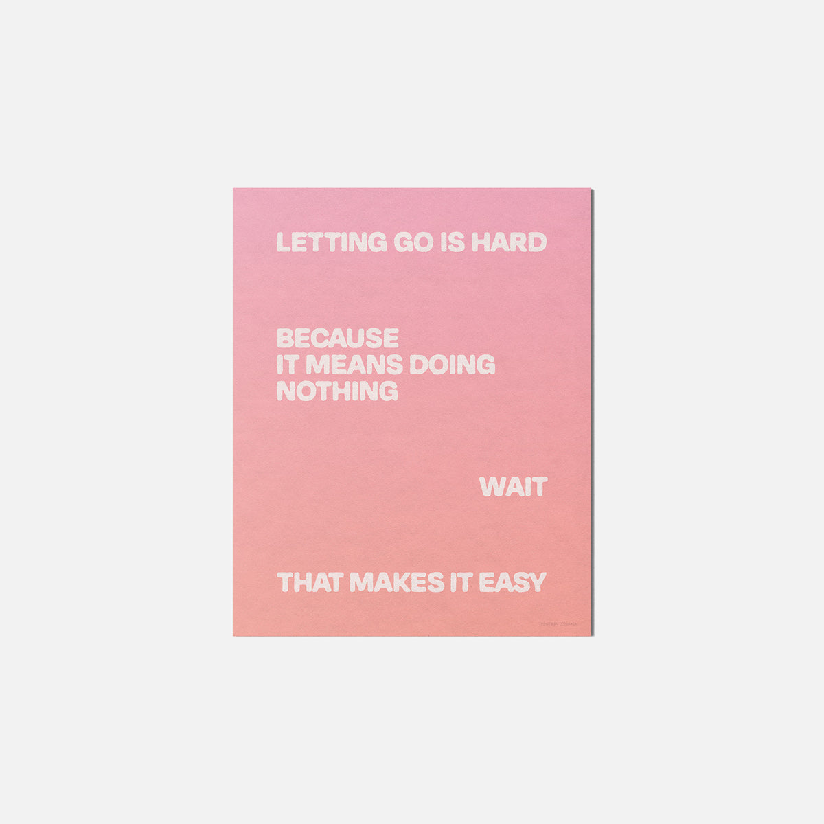 LETTING PRINT