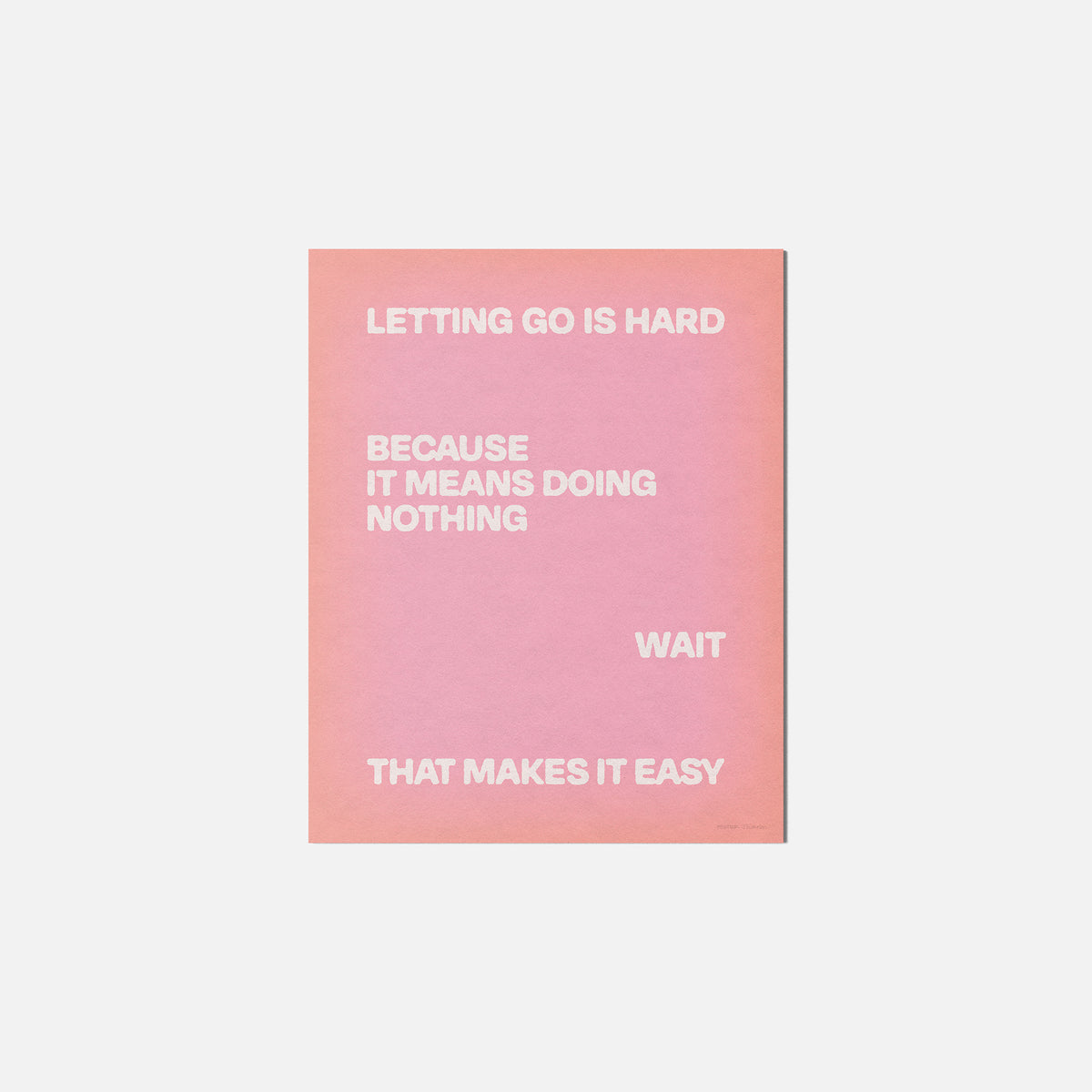 LETTING PRINT