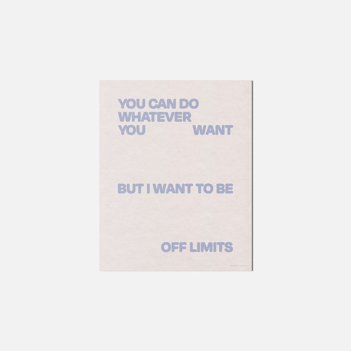LIMITS PRINT