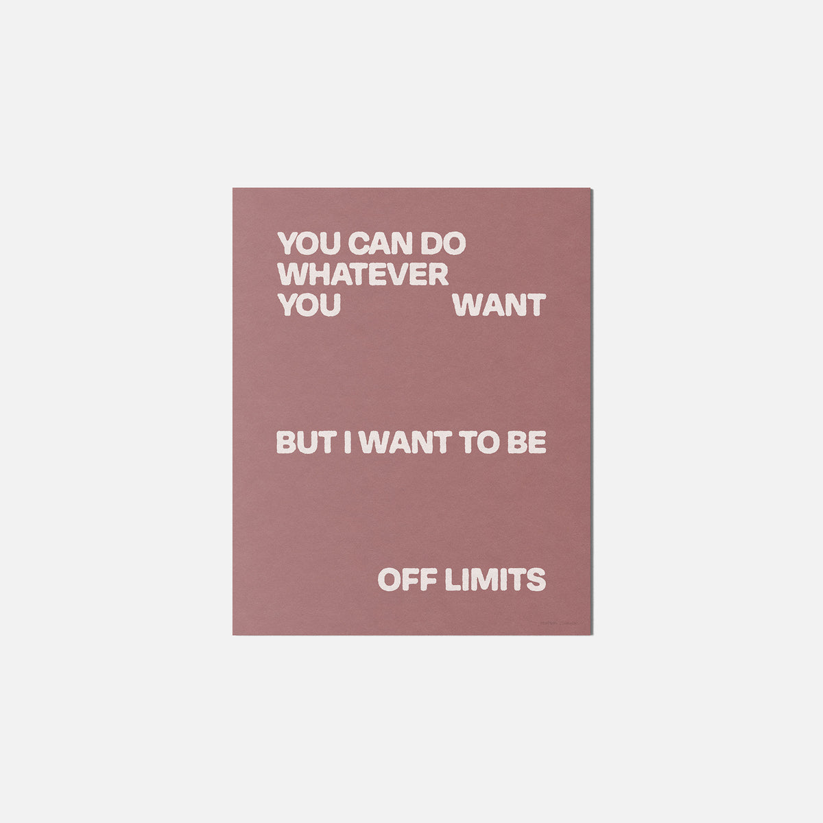 LIMITS PRINT