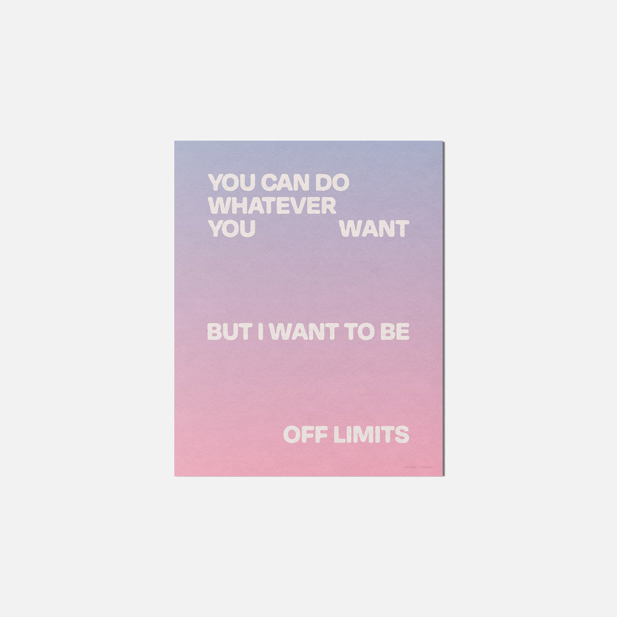 LIMITS PRINT