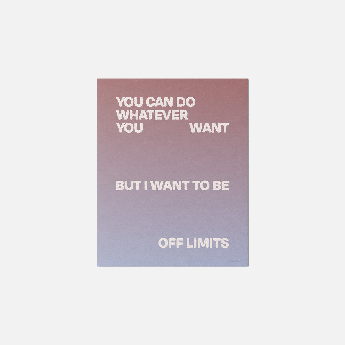 LIMITS PRINT