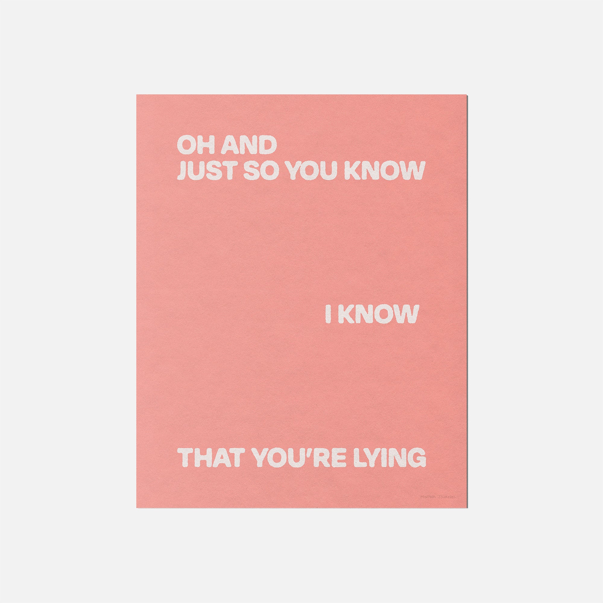 LYING PRINT