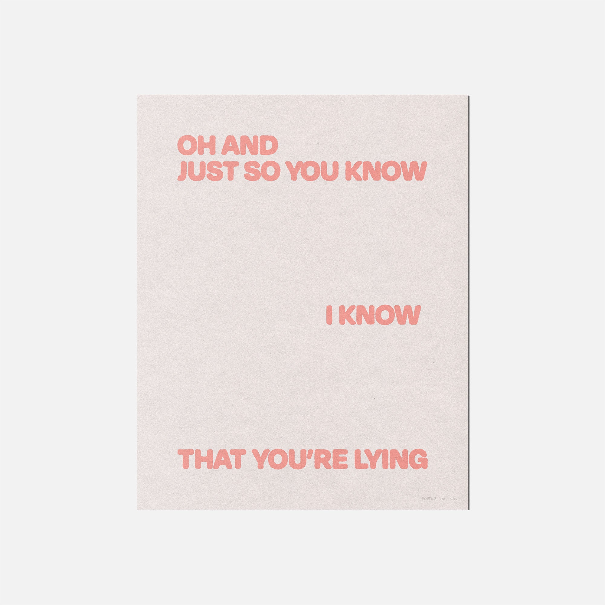LYING PRINT