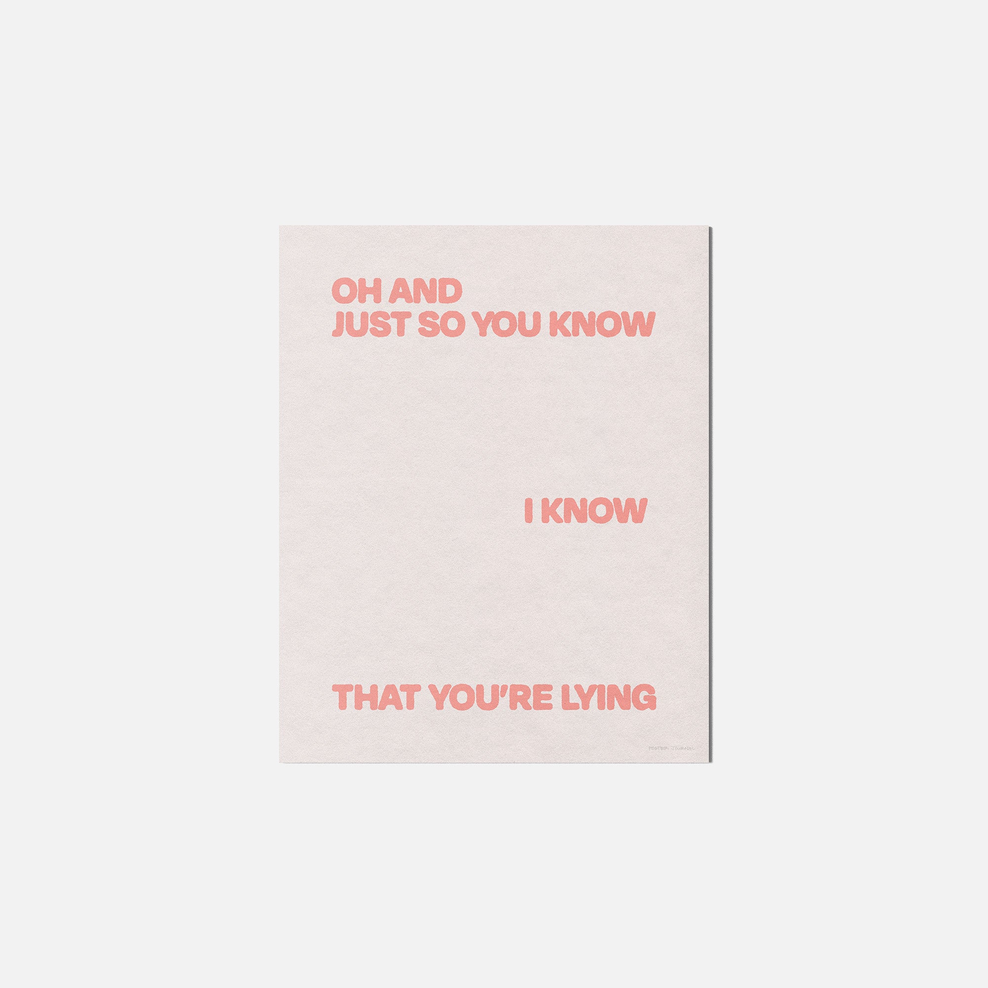 LYING PRINT