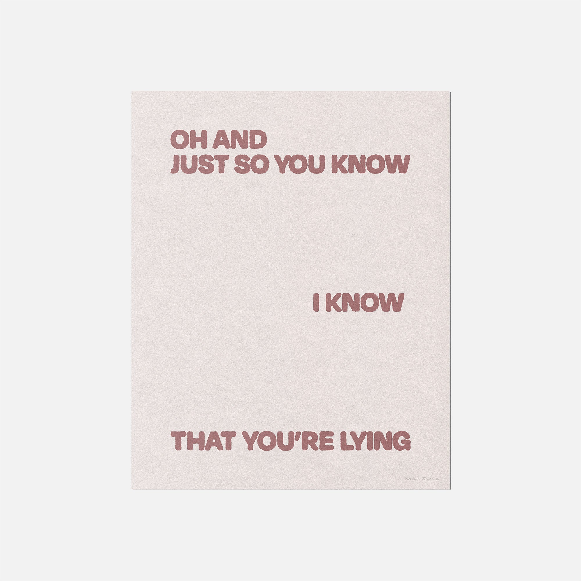 LYING PRINT