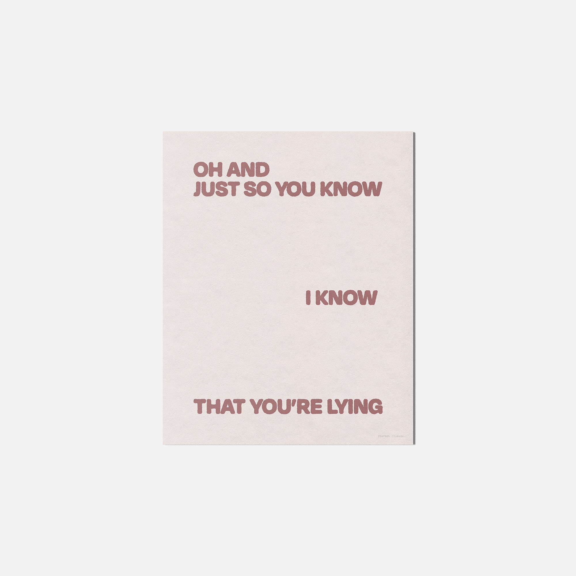 LYING PRINT
