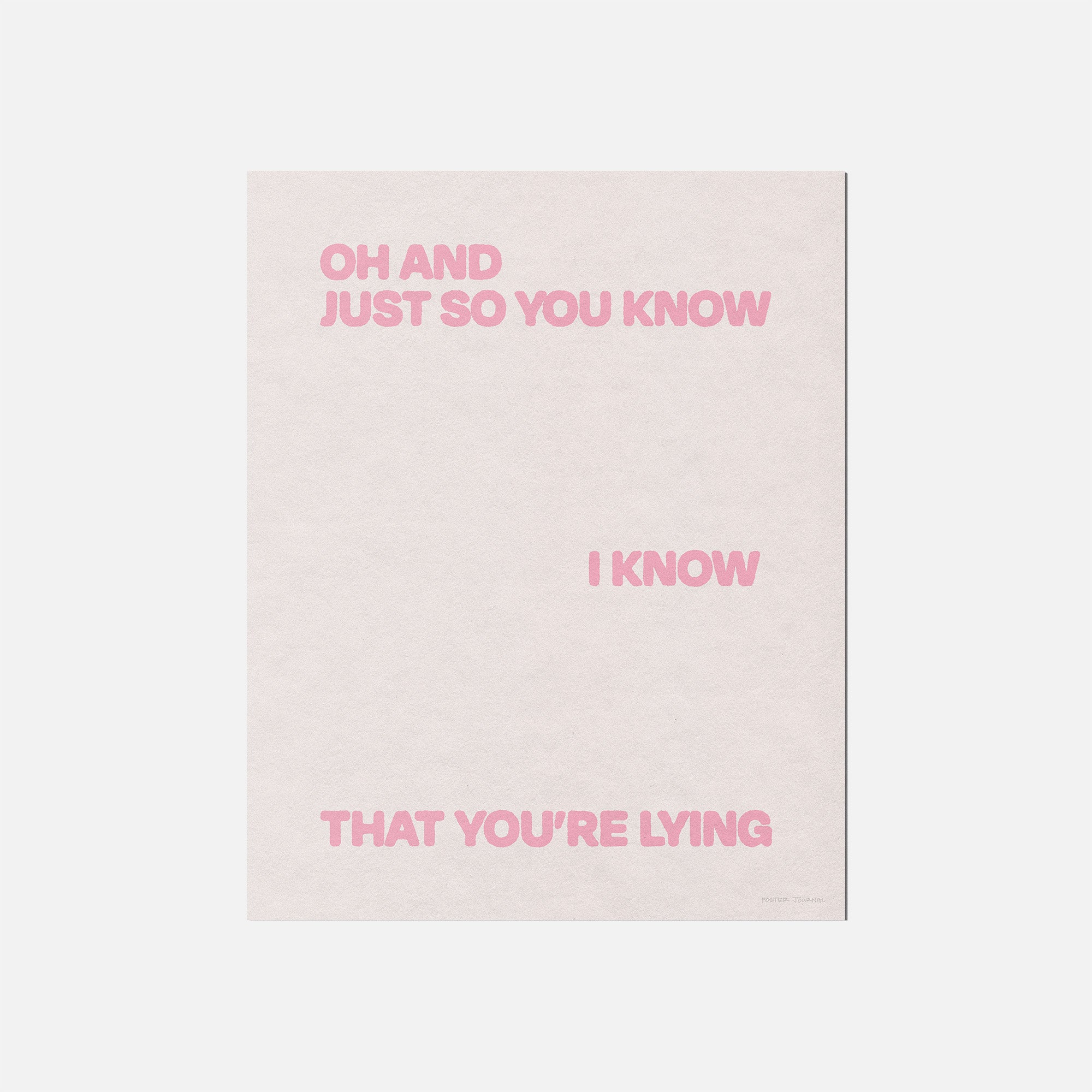 LYING PRINT