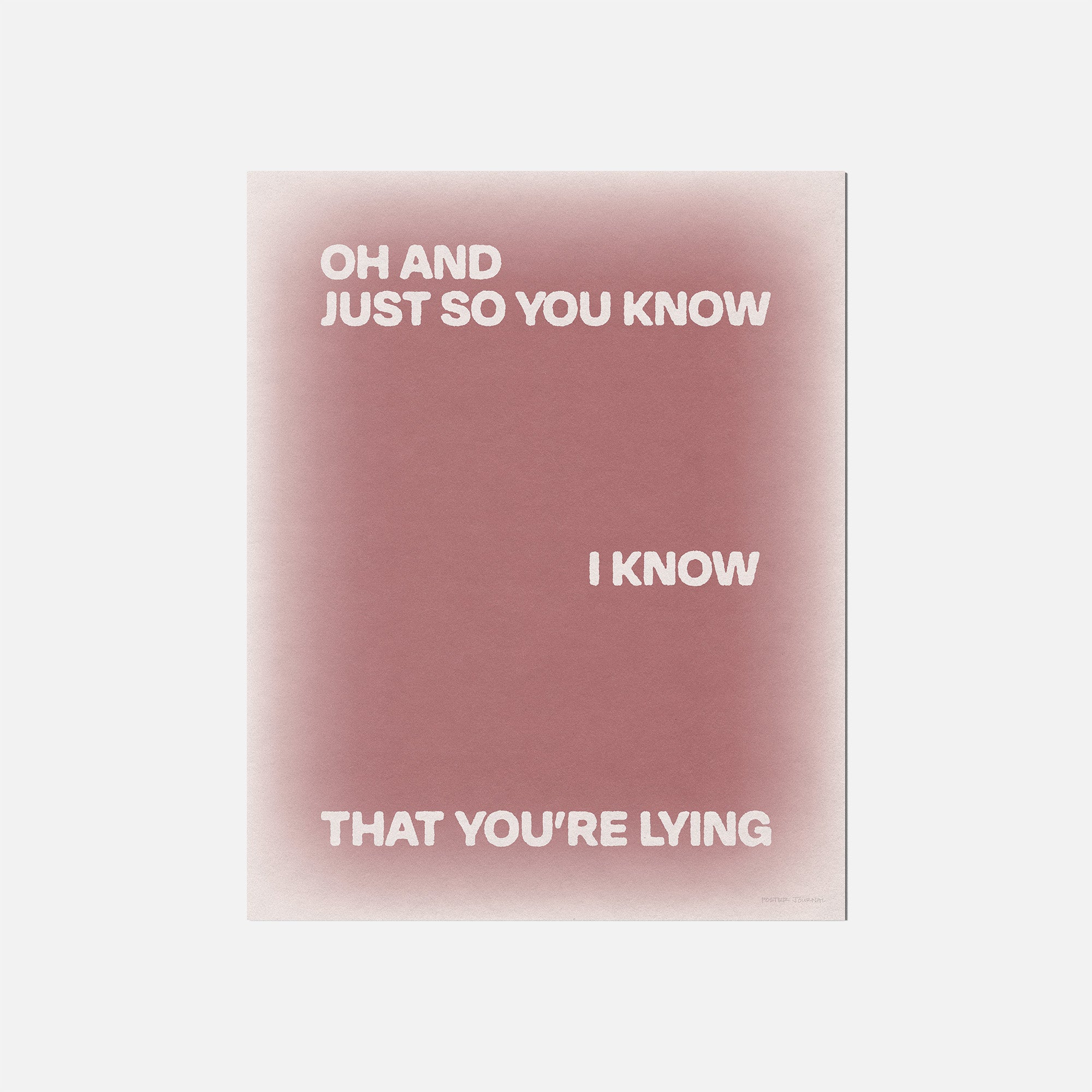 LYING PRINT