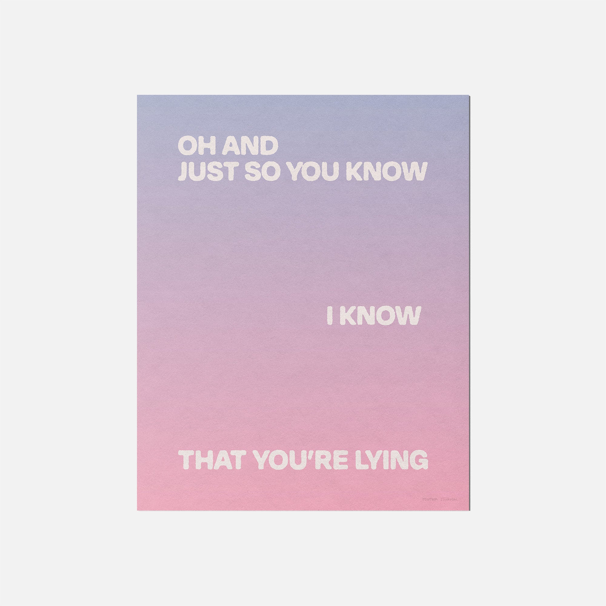 LYING PRINT