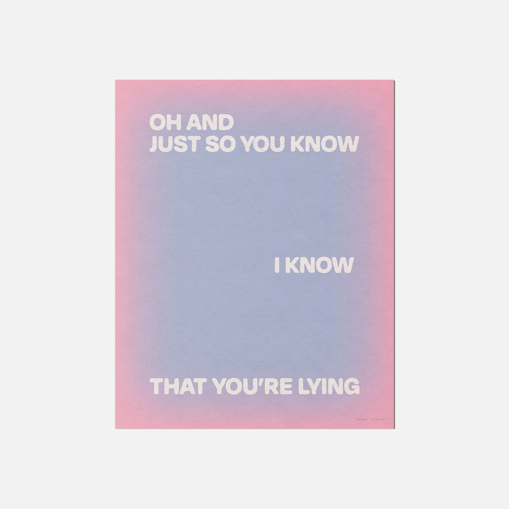 LYING PRINT