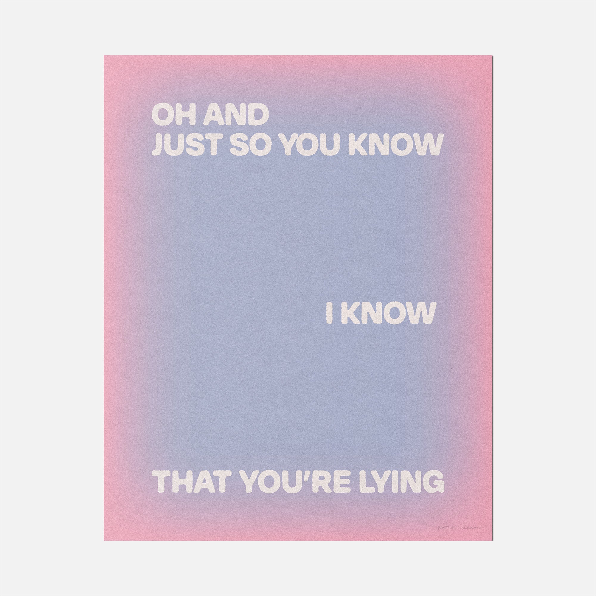 LYING PRINT