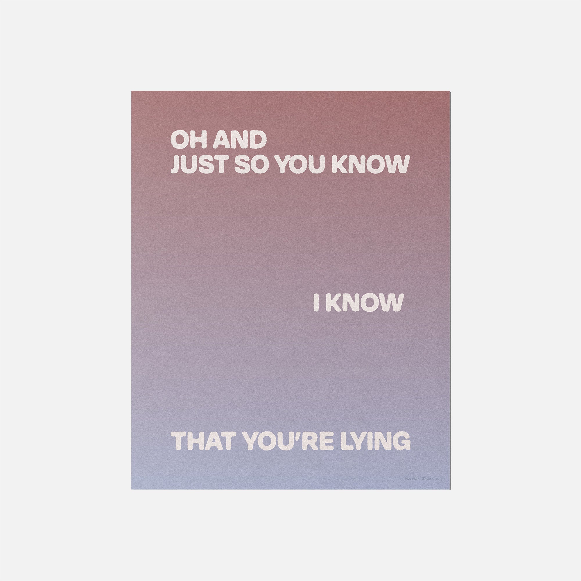 LYING PRINT