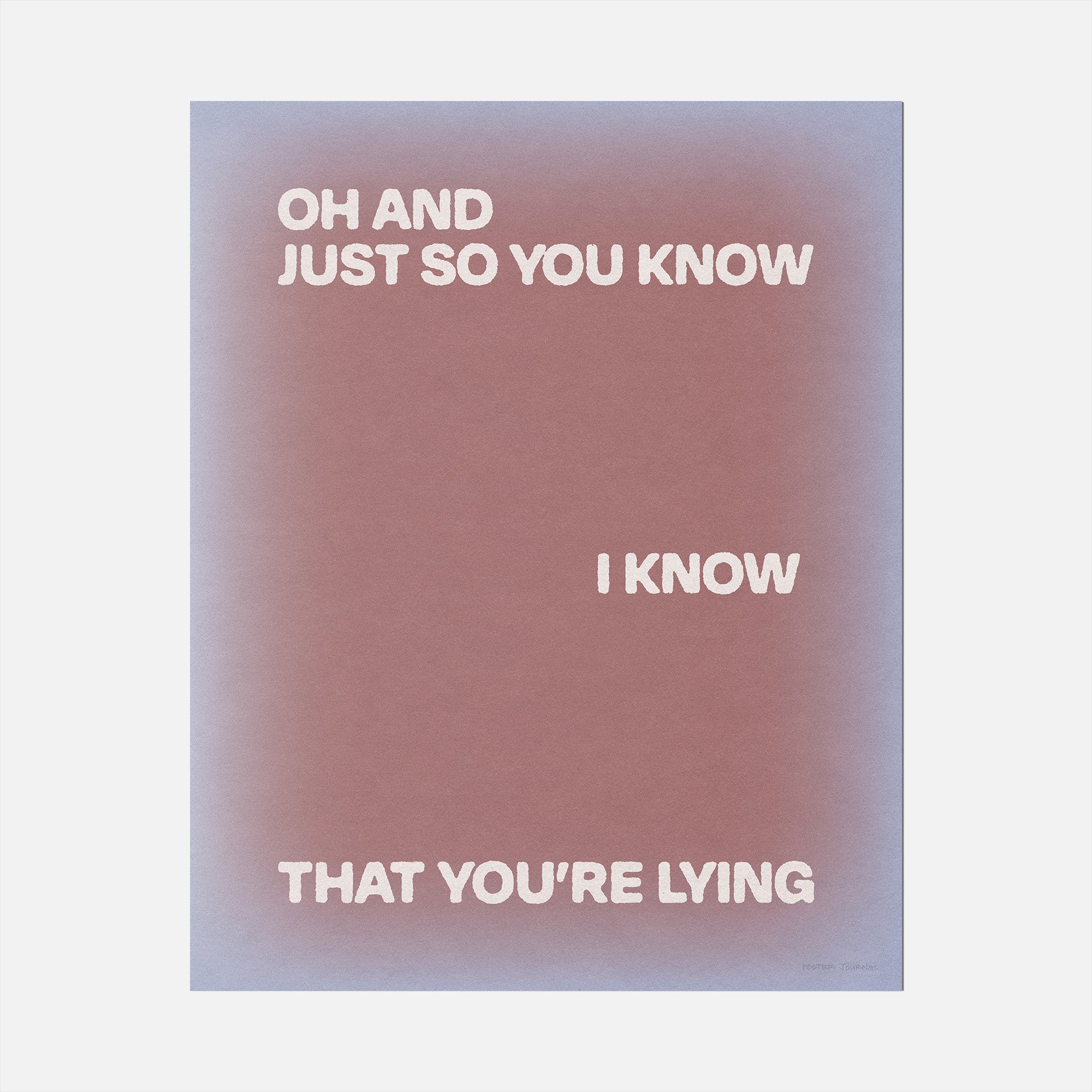 LYING PRINT