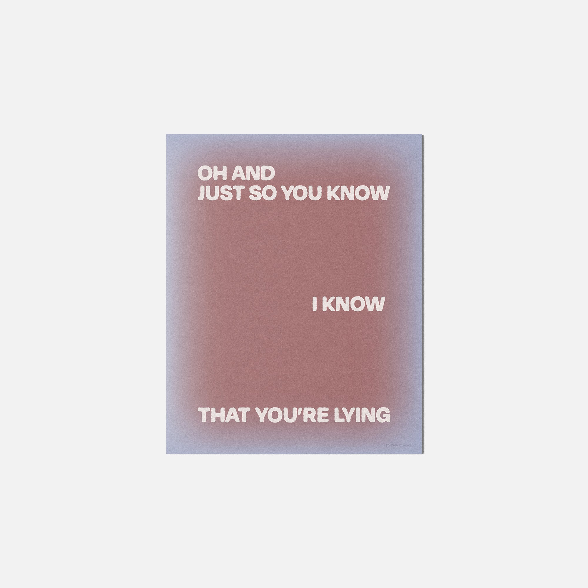 LYING PRINT