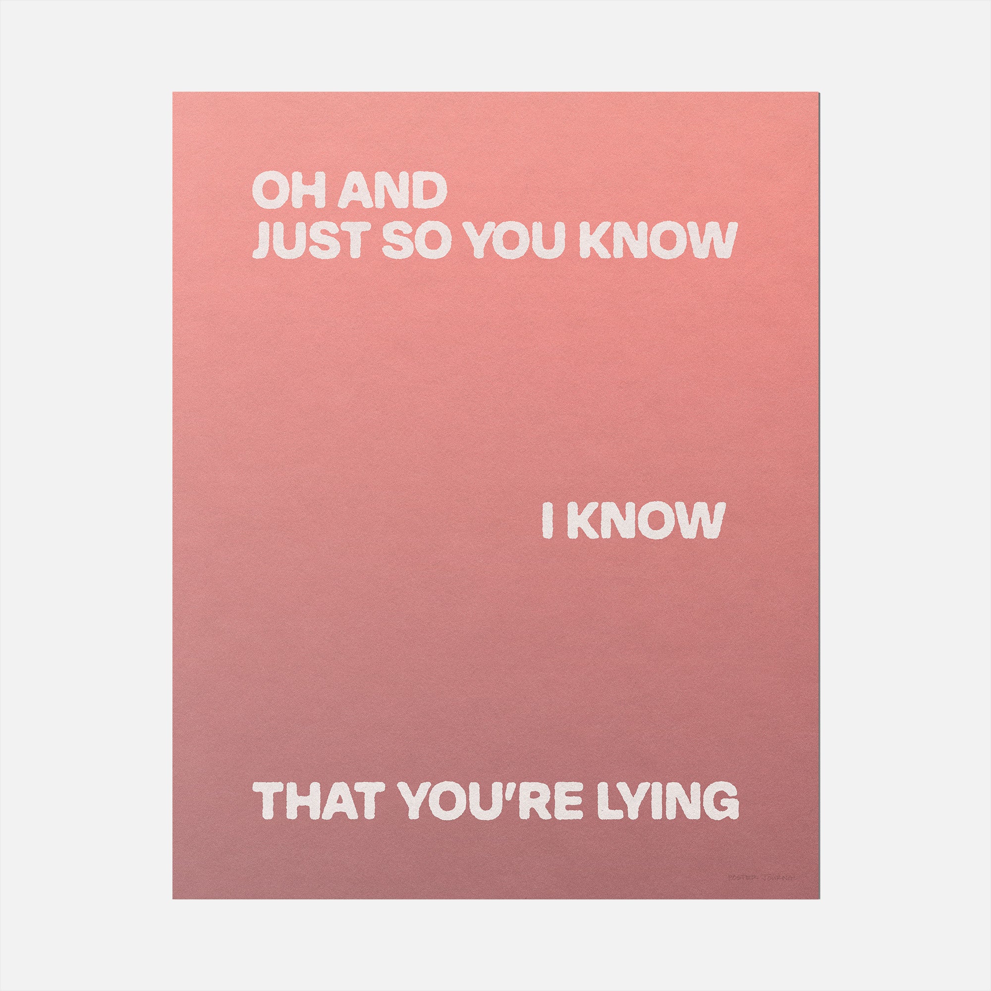 LYING PRINT