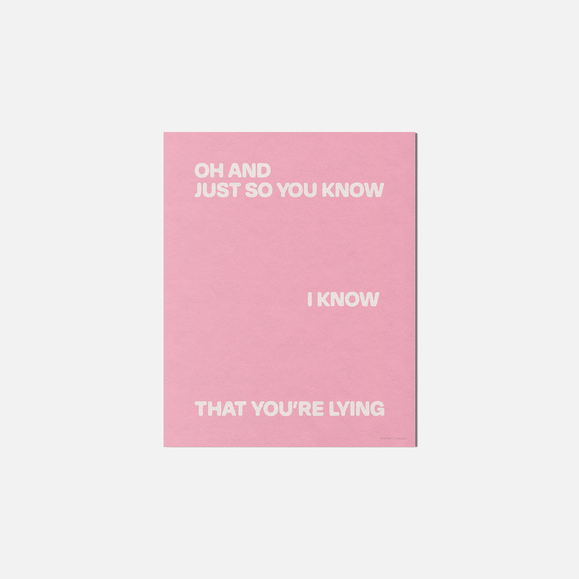 LYING PRINT