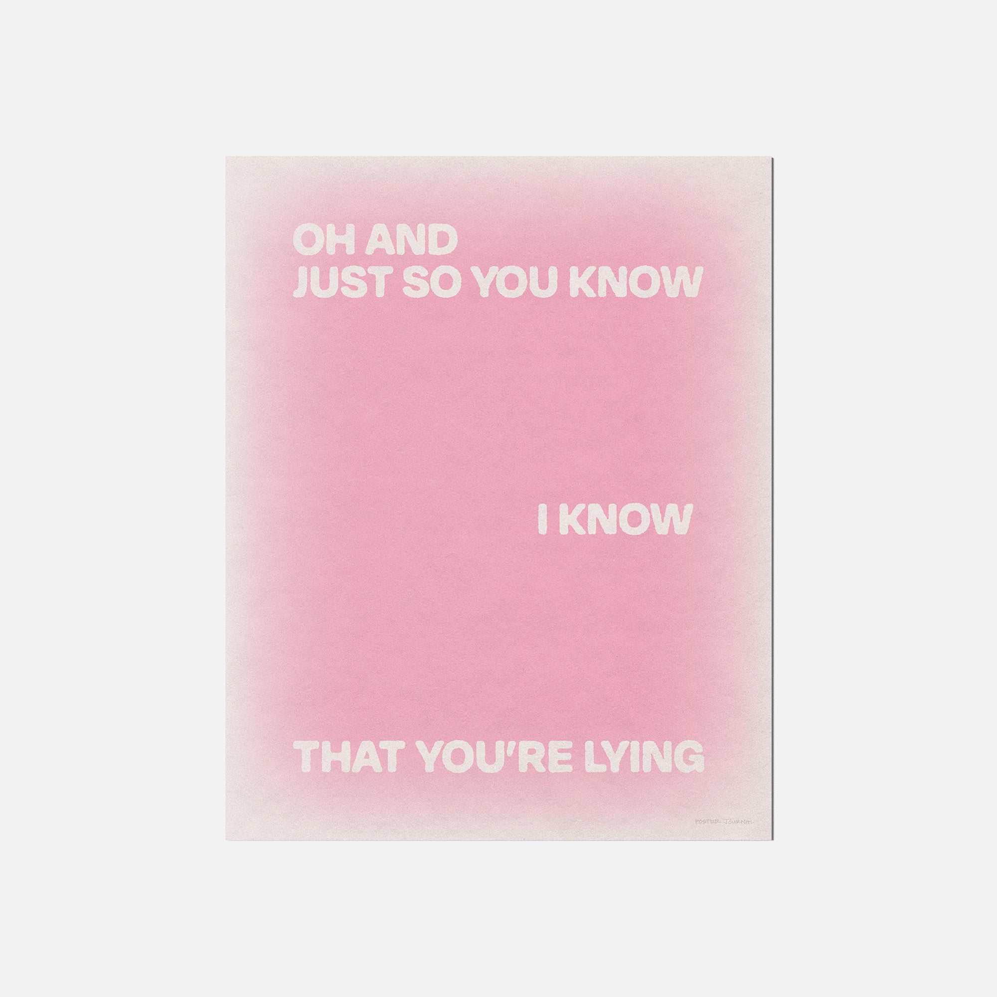 LYING PRINT