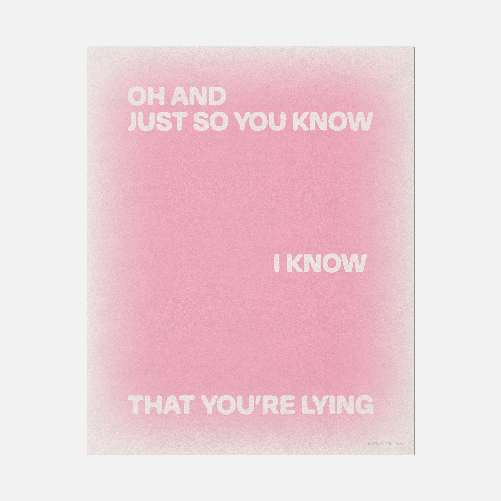 LYING PRINT