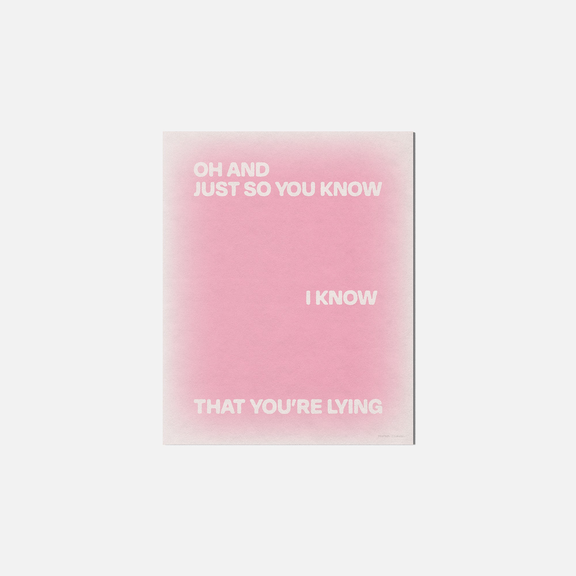 LYING PRINT