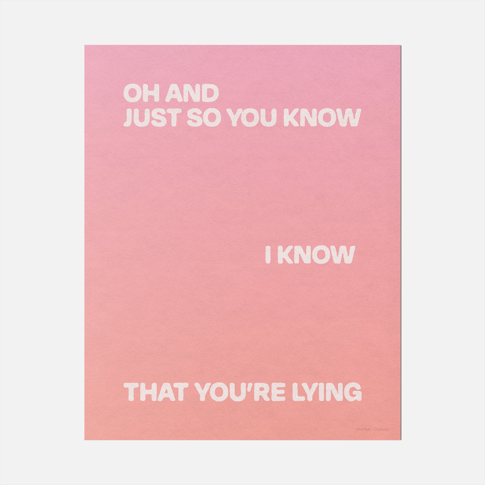 LYING PRINT