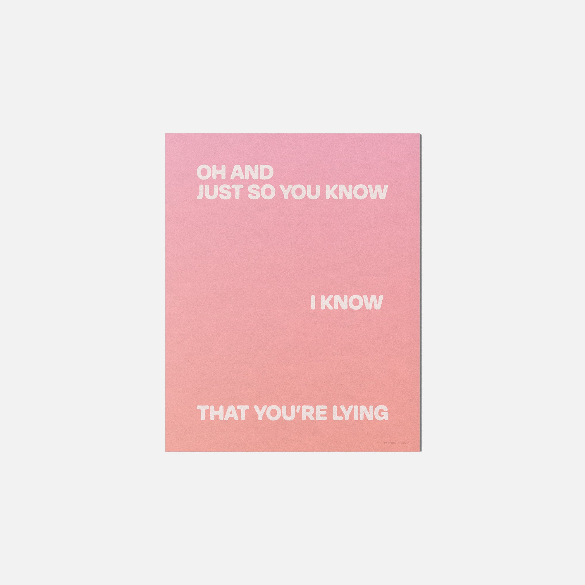 LYING PRINT