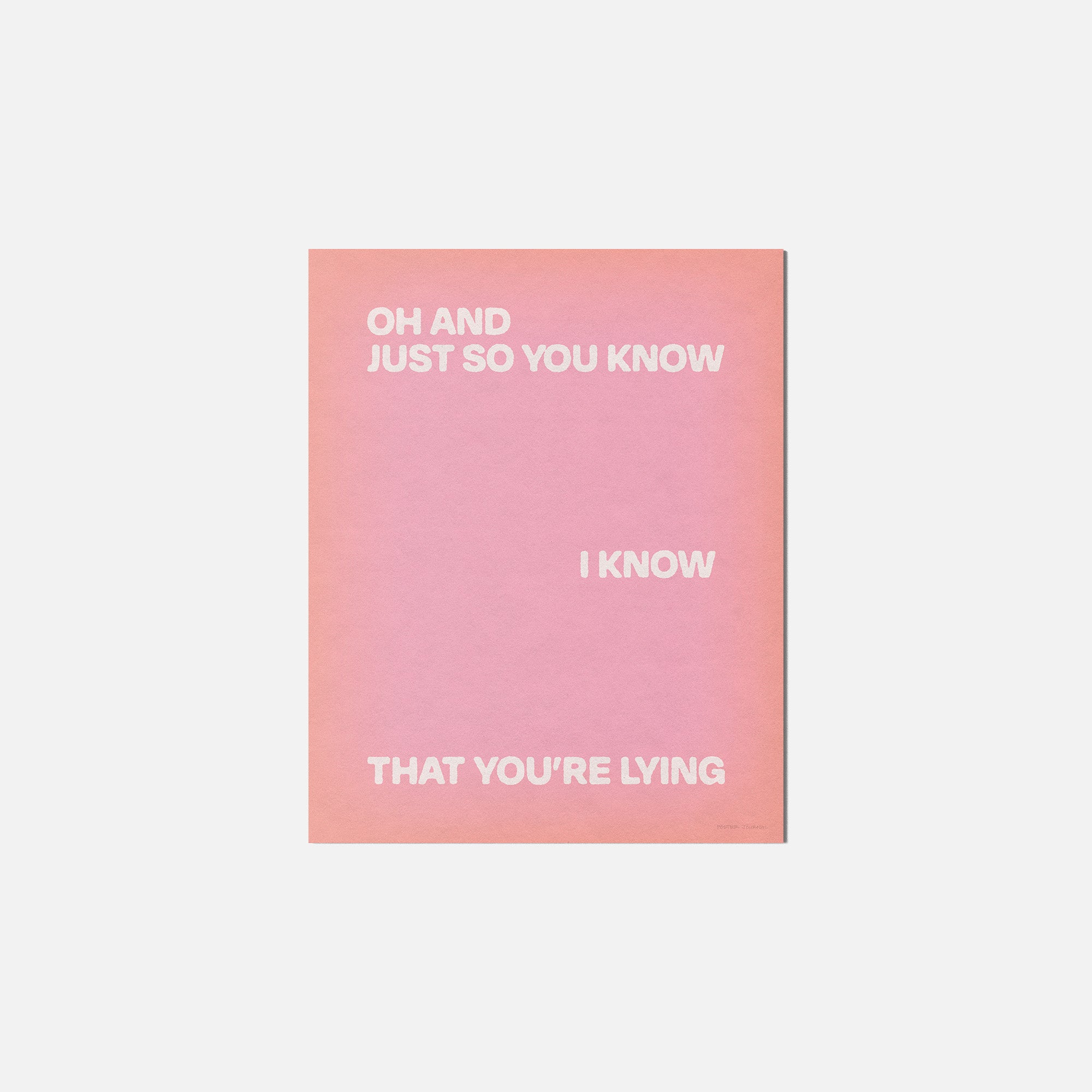 LYING PRINT