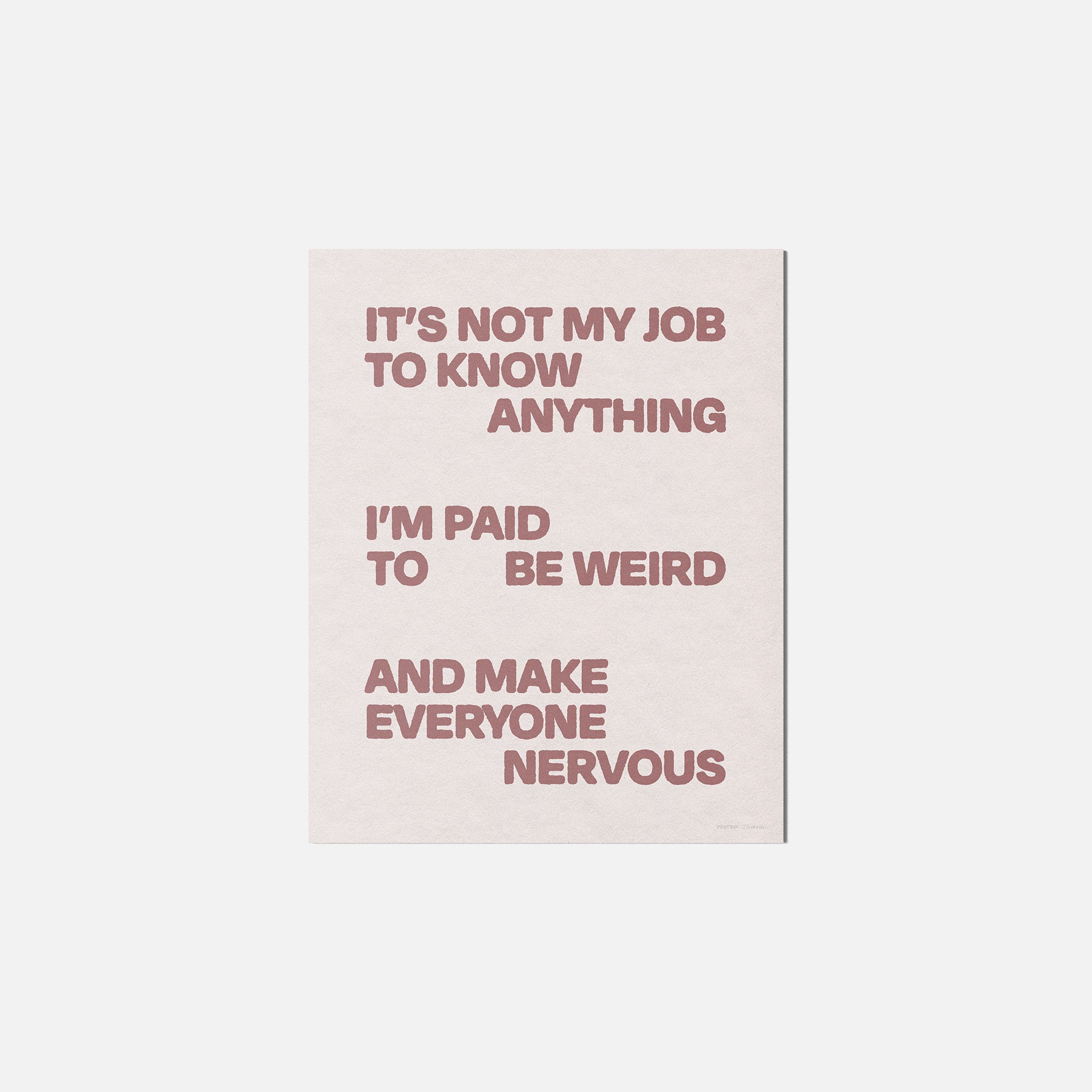 NERVOUS PRINT