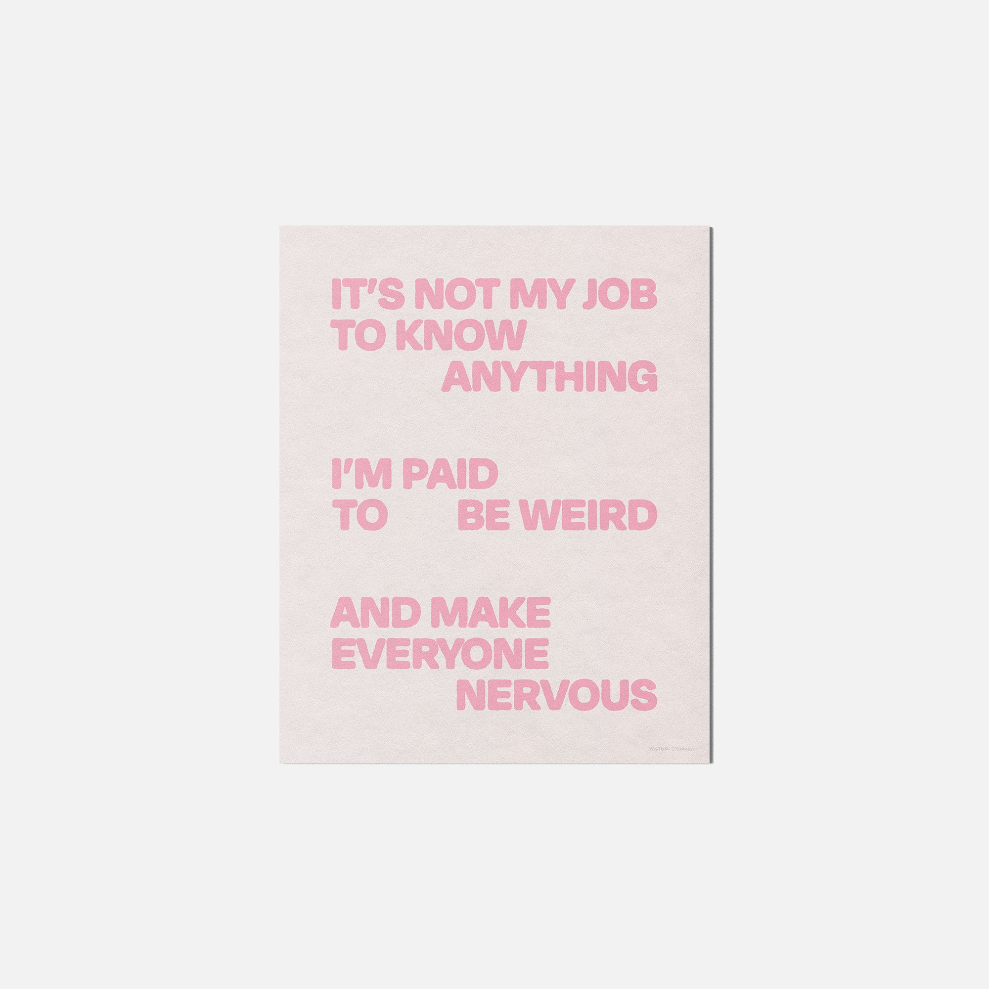 NERVOUS PRINT